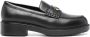 Calvin Klein Sole leren loafers Zwart - Thumbnail 1