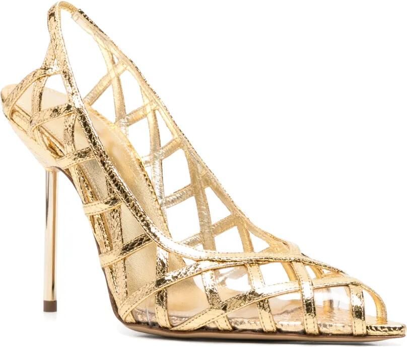 Camilla Gabrieli Angelina sandalen met opengewerkt design Goud