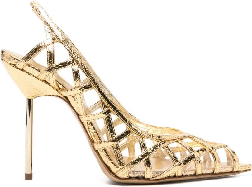Camilla Gabrieli Angelina sandalen met opengewerkt design Goud - Foto 3