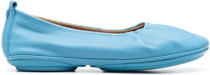Camper Ballerina's met geplooid detail Blauw
