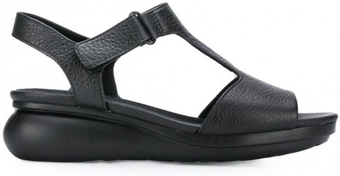 Camper Balloon sandalen met sleehak Zwart
