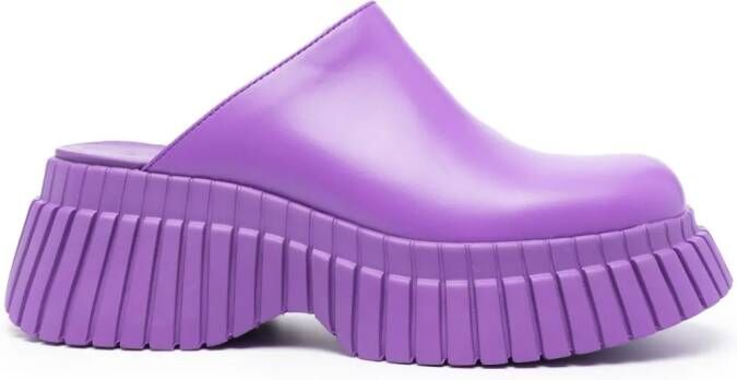 Camper BCN muiltjes met plateauzool Paars