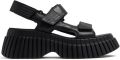 Camper BCN sandalen met plateauzool Zwart - Zwart