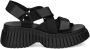 Camper BCN sandalen met klittenband Zwart - Thumbnail 1