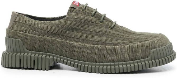 Camper Brogues met geribbeld design Groen