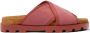 Camper Brutus chunky slippers met gekruiste bandjes Rood - Thumbnail 1