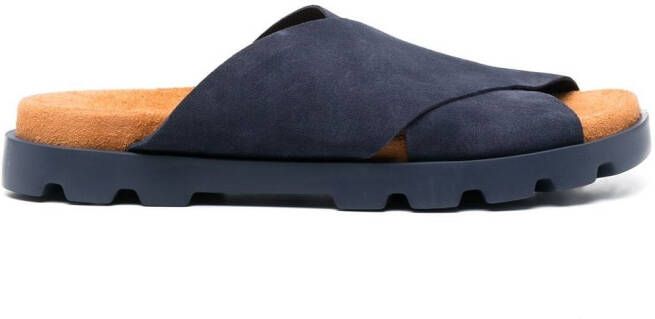 Camper Brutus leren sandalen Blauw