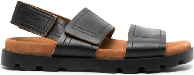 Camper Brutus leren sandalen Zwart