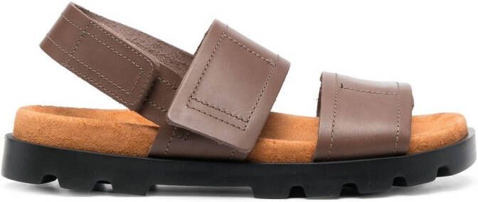 Camper Brutus leren slingback sandalen Bruin