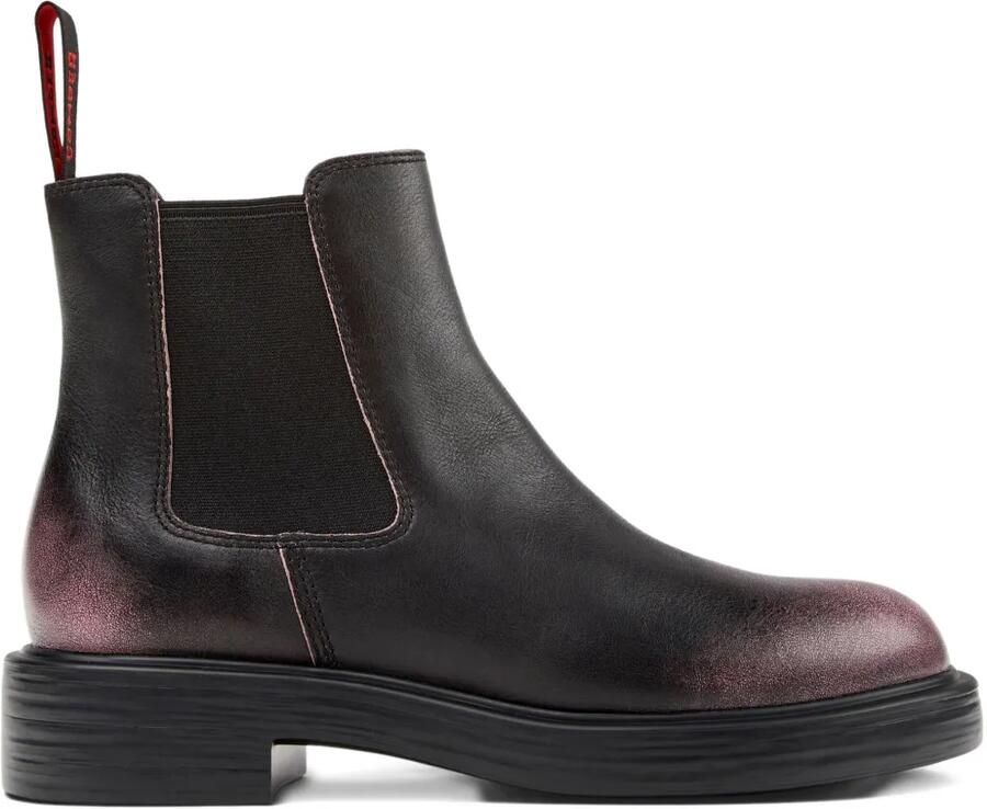 Camper 42mm Dean leren Chelsea laarzen met elastische zijkanten Zwart