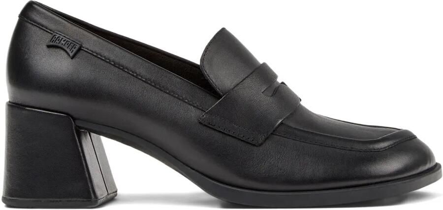 Camper 65 mm Kora leren loafers Zwart