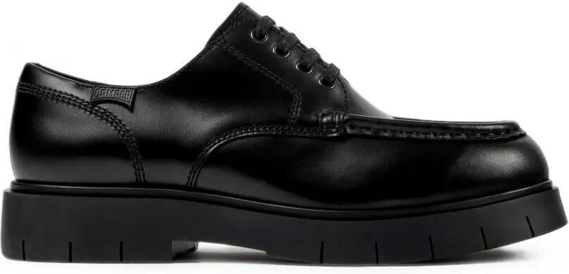 Camper Alaro leren veterschoenen Zwart