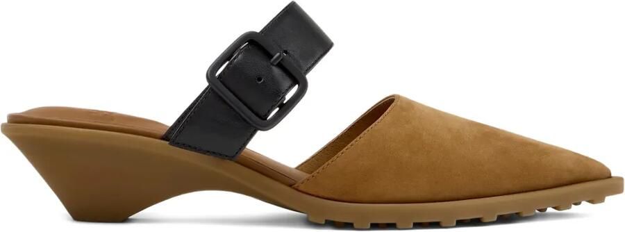 Camper Anita muiltjes met gespdetail Bruin
