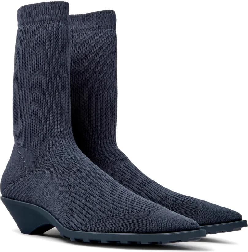 Camper Anna enkellaarzen met puntige neus Blauw