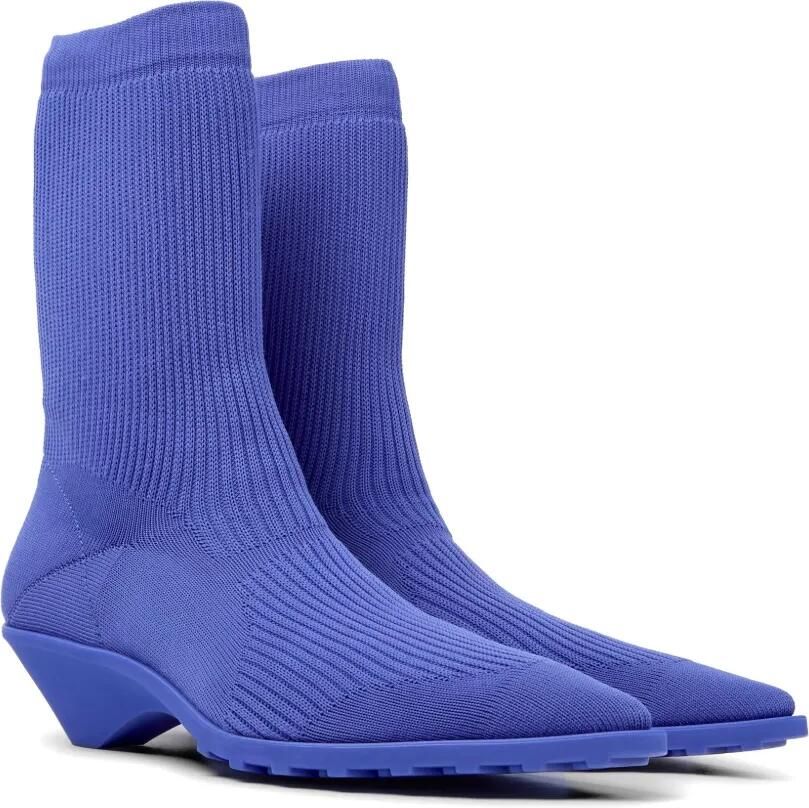 Camper Anna ribgebreide enkellaarzen Blauw - Foto 2