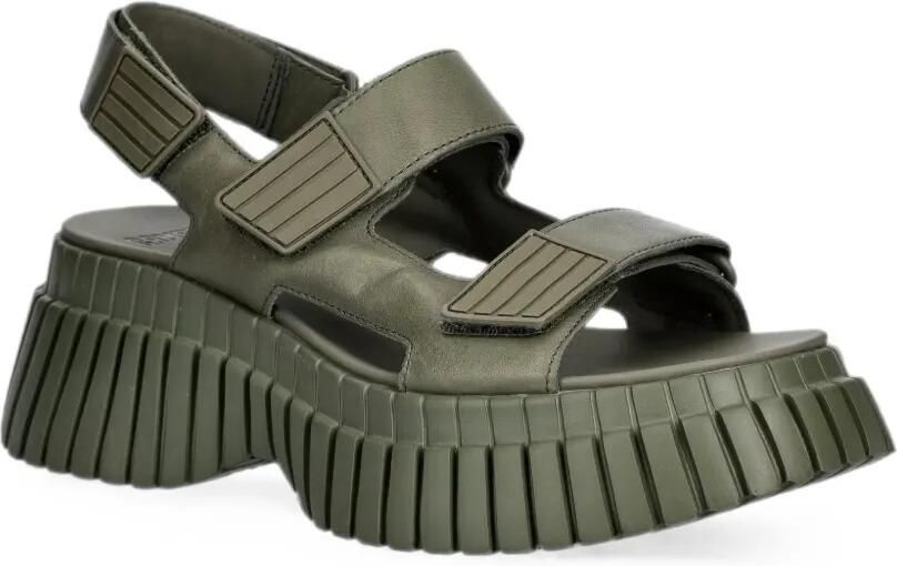 Camper BCN sandalen met klittenband en plateauzool Groen - Foto 2