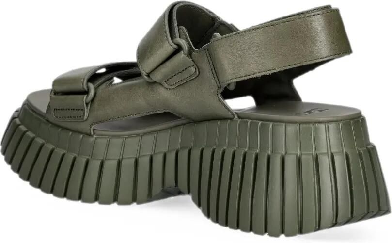 Camper BCN sandalen met klittenband en plateauzool Groen - Foto 3