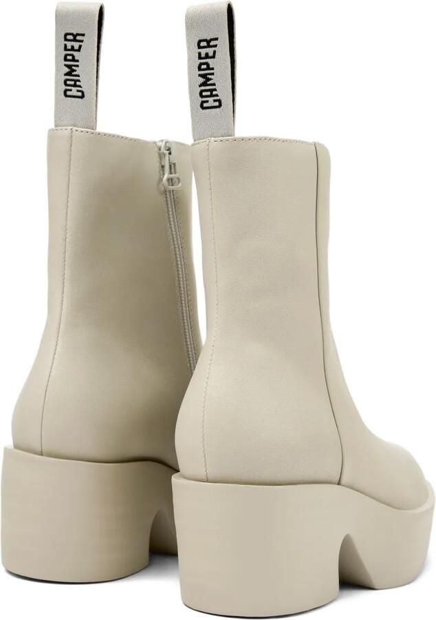 Camper Billie leren laarzen met plateauzool Beige - Foto 3