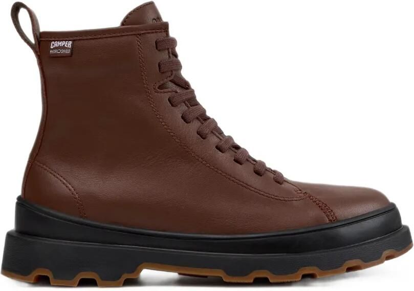 Camper Brutus+ leren enkellaarzen Bruin