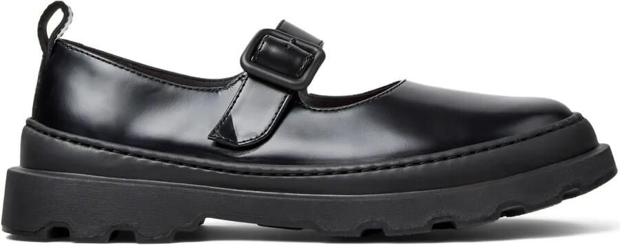 Camper Brutus+ leren loafers met gesp Zwart