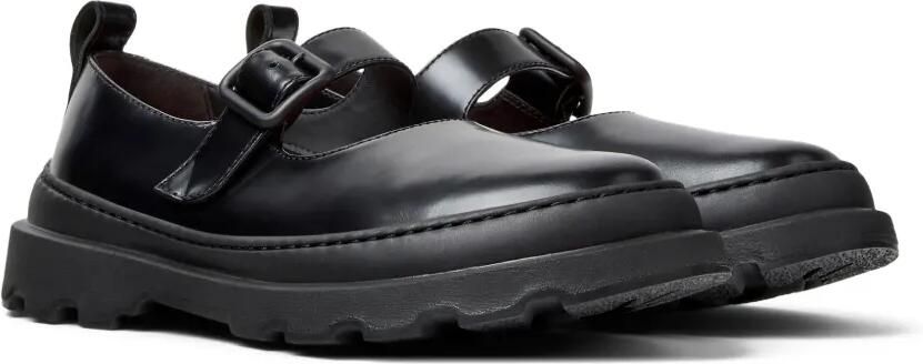 Camper Brutus+ leren loafers met gesp Zwart - Foto 5