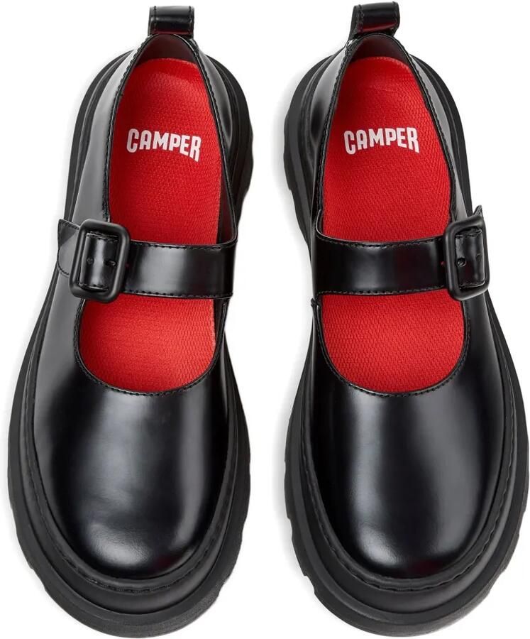 Camper Brutus+ leren loafers met gesp Zwart - Foto 2