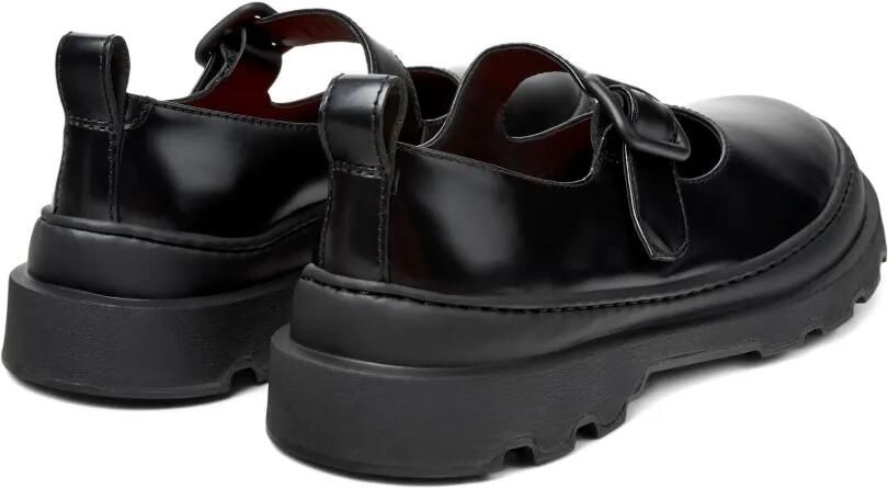 Camper Brutus+ leren loafers met gesp Zwart - Foto 3