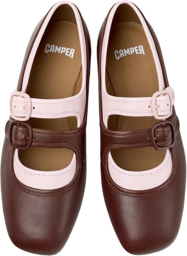 Camper Casi Myra ballerina's met dubbele bandjes Bruin - Foto 2