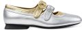 Camper Casi Myra ballerina's met gespsluiting Zilver - Zilver