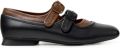 Camper Casi Myra ballerina's met gespsluiting Zwart - Zwart