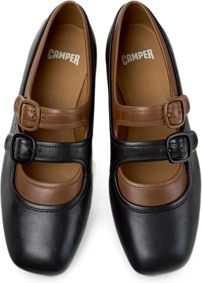 Camper Casi Myra ballerina's met gespsluiting Zwart - Foto 2