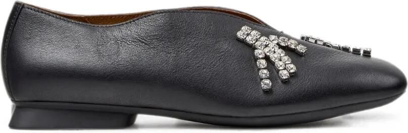 Camper Casi Myra ballerina's verfraaid met kristallen Zwart