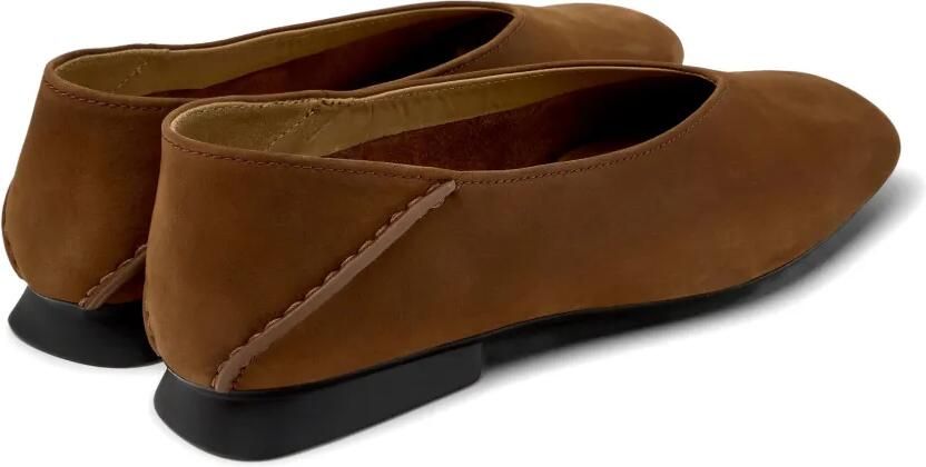 Camper Casi Myra nubuck leren ballerina's Bruin - Foto 3