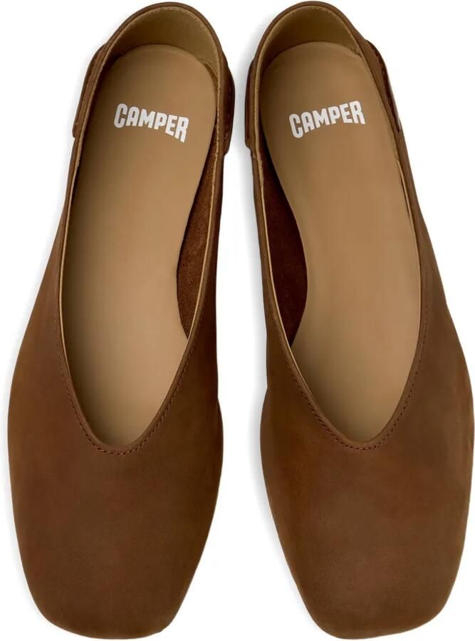 Camper Casi Myra nubuck leren ballerina's Bruin - Foto 2
