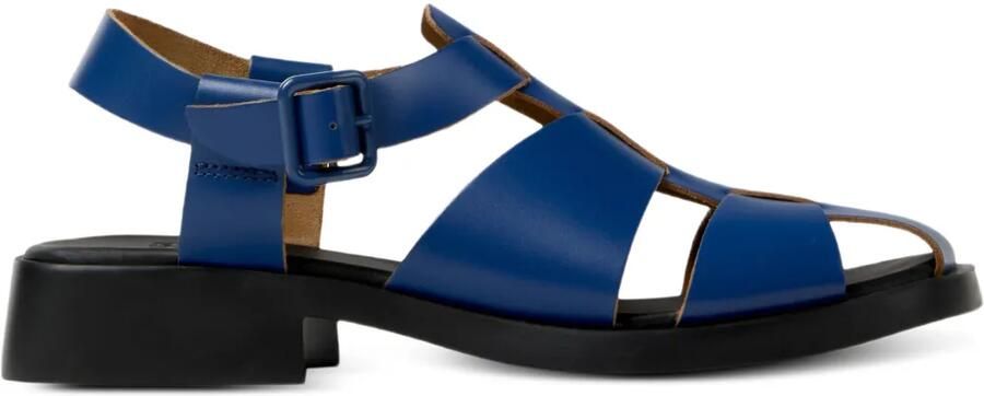 Camper Dana leren sandalen met gesp Blauw