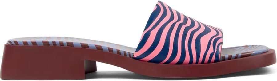 Camper Dana sandalen met zebraprint Roze
