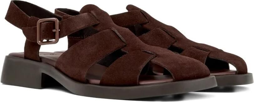 Camper Dana suède sandalen Bruin