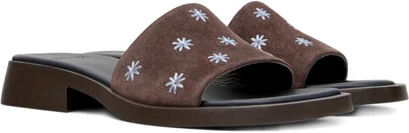 Camper Dana suède sandalen met bloemdetail Bruin - Foto 4