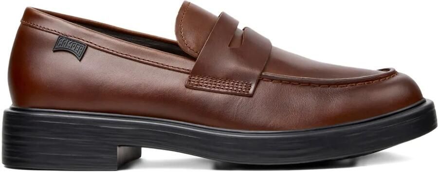 Camper Dea penny leren loafers Bruin
