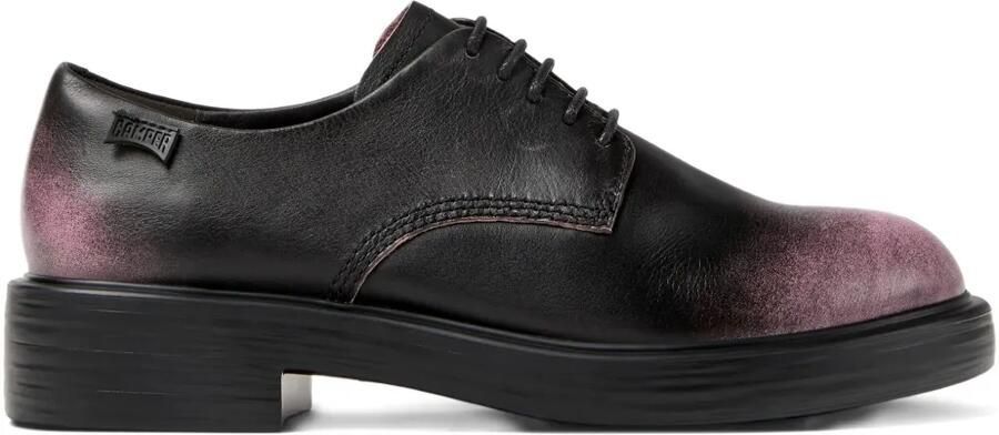Camper Dean leren derby schoenen Zwart