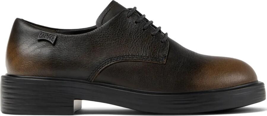 Camper Dean leren derby schoenen Zwart
