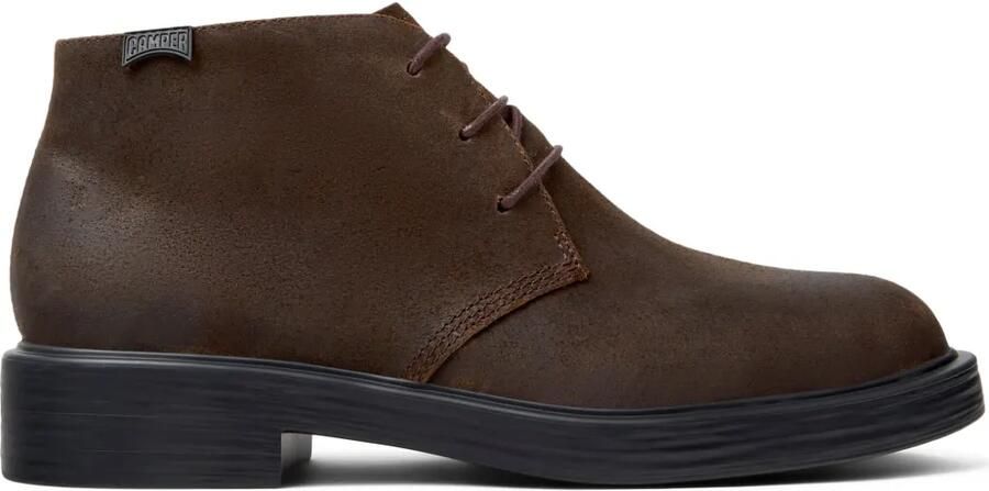 Camper Dean leren desert boots met veters Bruin