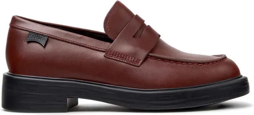 Camper Dean leren loafers Bruin