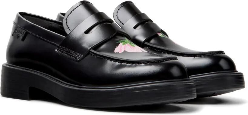 Camper Dean loafers met bloemenprint Zwart - Foto 4