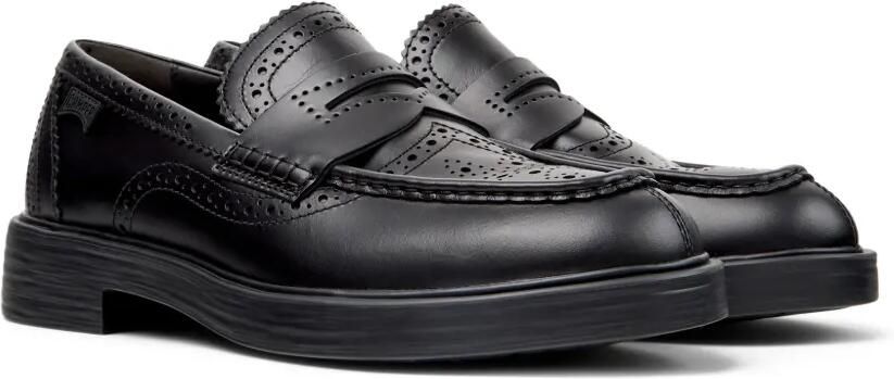 Camper Dean Twins leren loafers Zwart