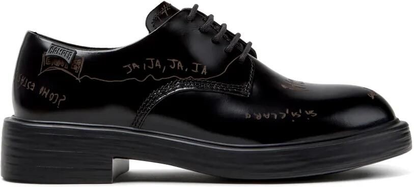 Camper Dean Twins leren Oxford schoenen Zwart