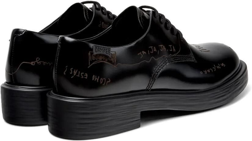 Camper Dean Twins leren Oxford schoenen Zwart - Foto 3