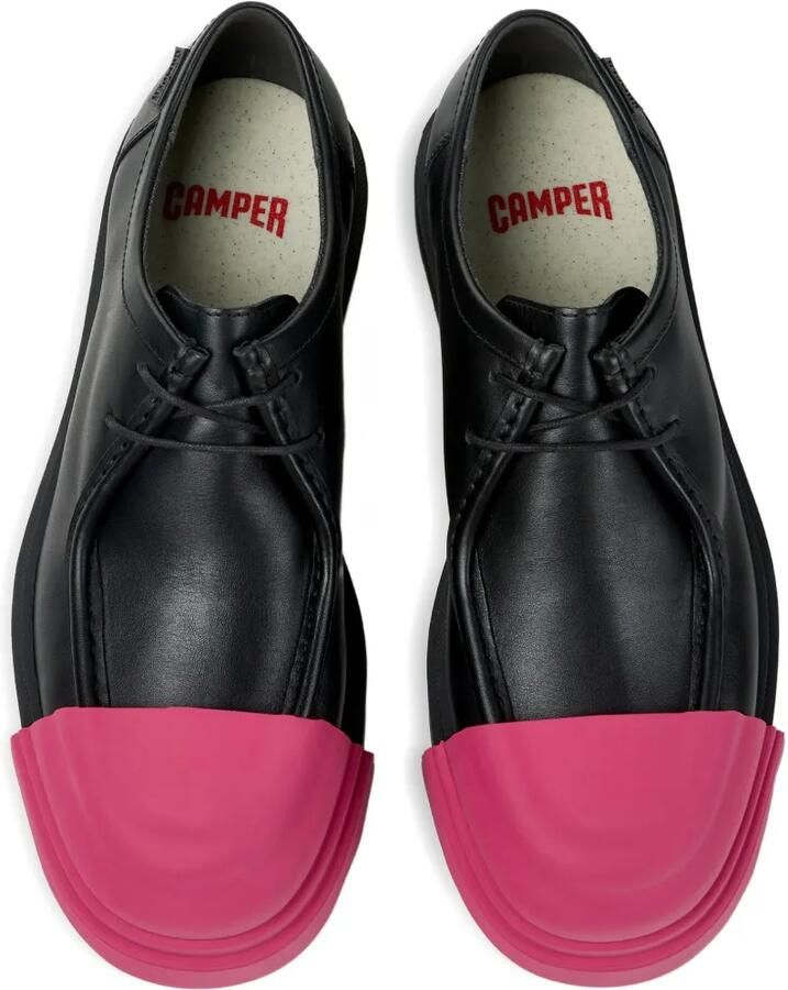 Camper Junction leren veterschoenen Zwart - Foto 2