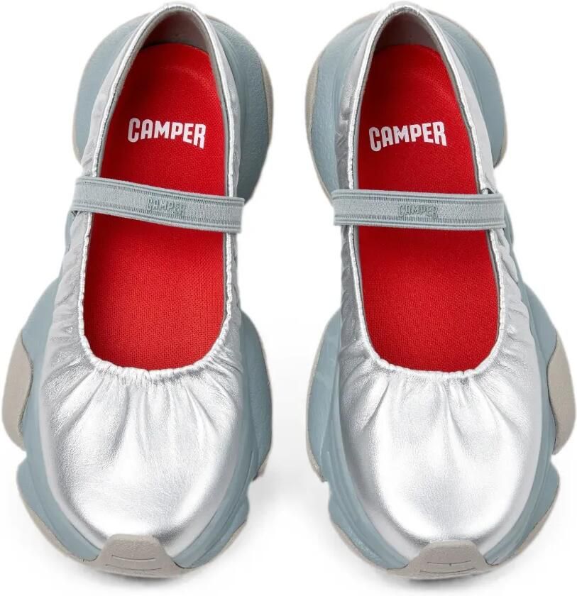 Camper Karst leren ballerina's Zilver - Foto 2