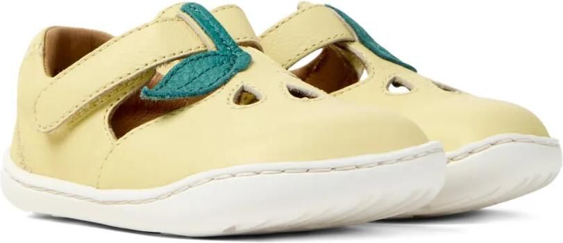 Camper Kids Ballerina's met bladerdetail Geel